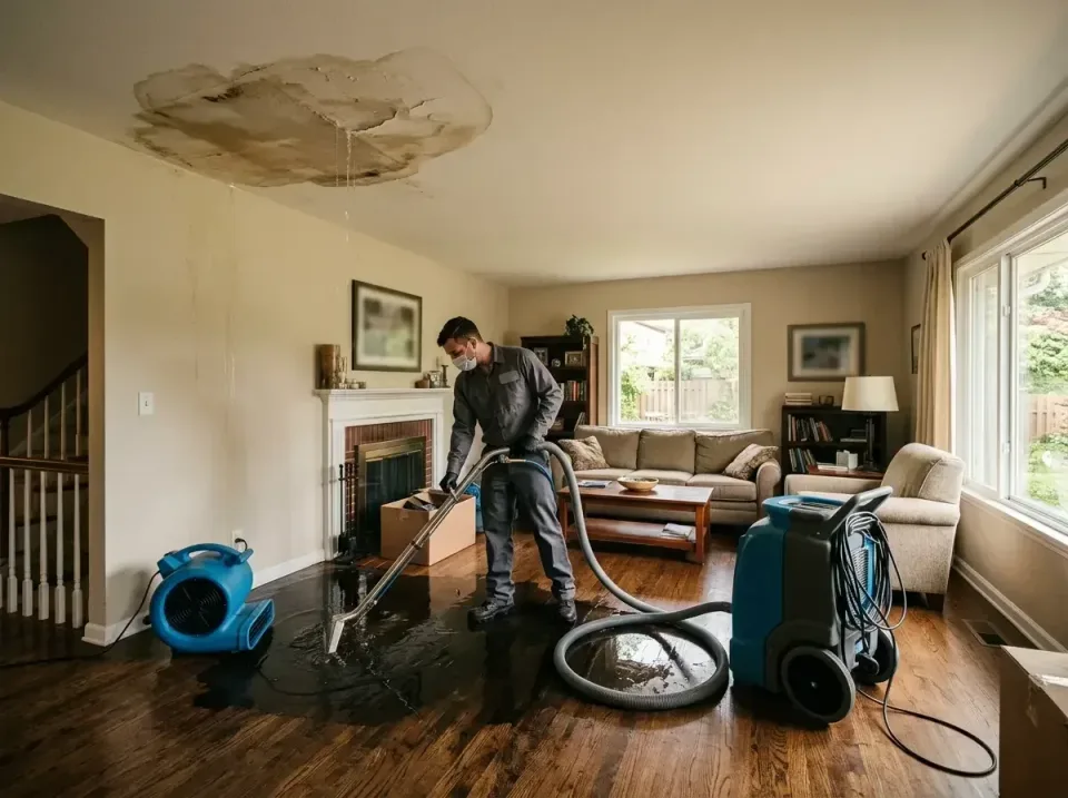 attic-pipe-burst-ceiling-drip-008 — frequently asked questions, Water Damage Restoration & Carpet Care in Sibley, IA